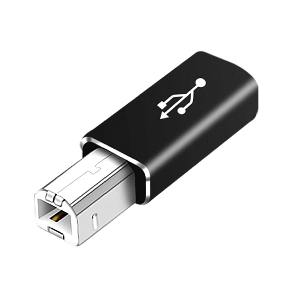 USB Type-c To Printer Cable Adapter Square Port Converter For Electronic Piano Printer USB C Female To USB B Male Adapter black