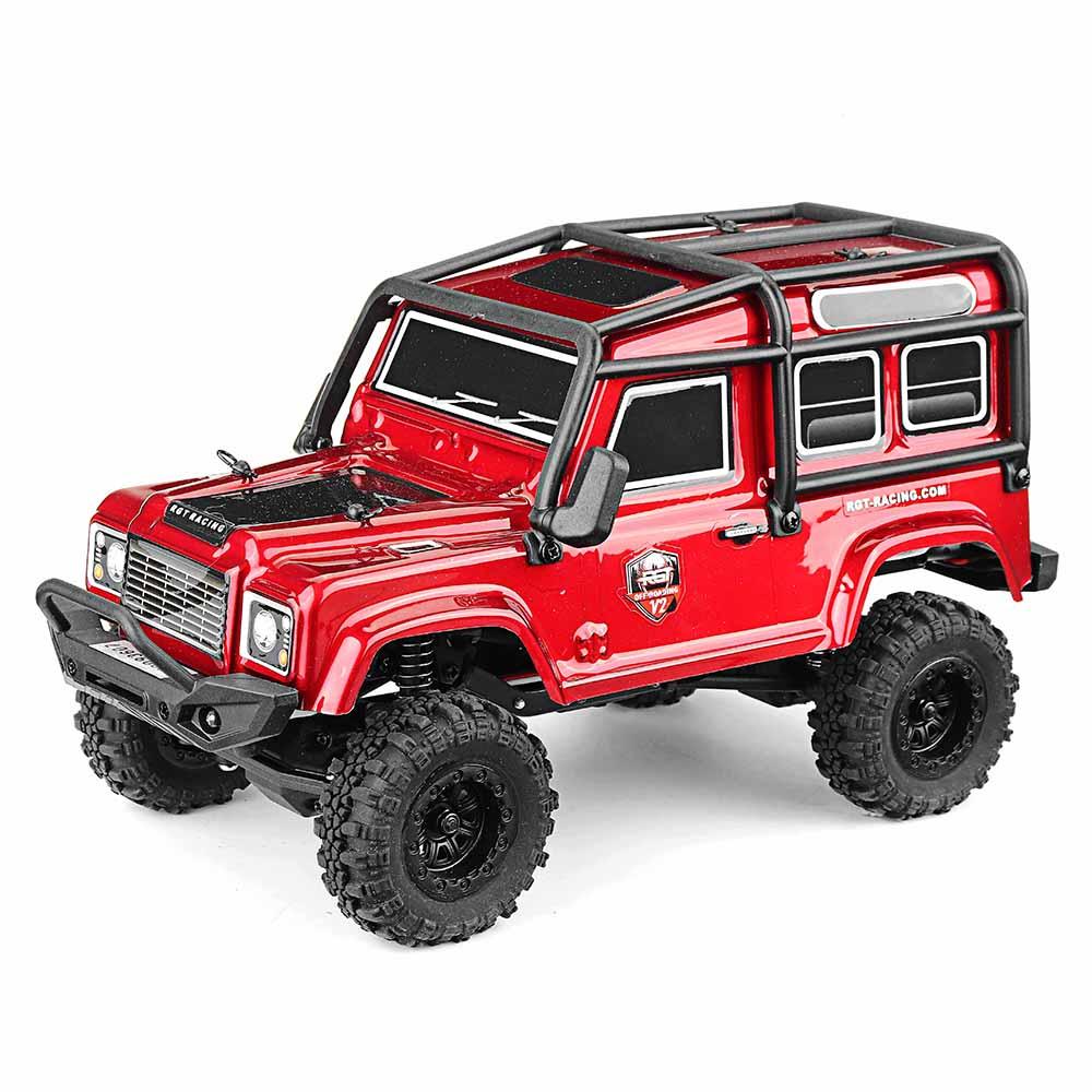 RGT 136240 RC Car V2 1/24 2.4G 4WD 15km/h Radio Control RC Rock Crawler Off-road Vehicle Models Toys Gifts Red