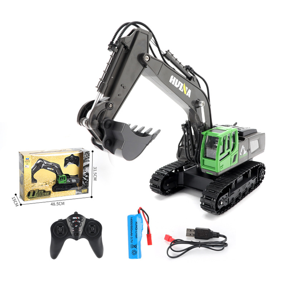 Wholesale Huina 1558 Remote Control Car Alloy 11ch Excavator 1:18 ...