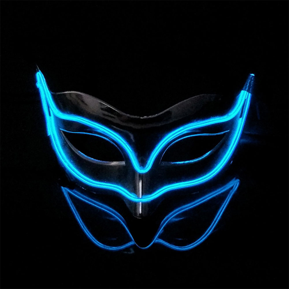 Wholesale Lovely LED Neon Half Eyes mask for Halloween and Christmas