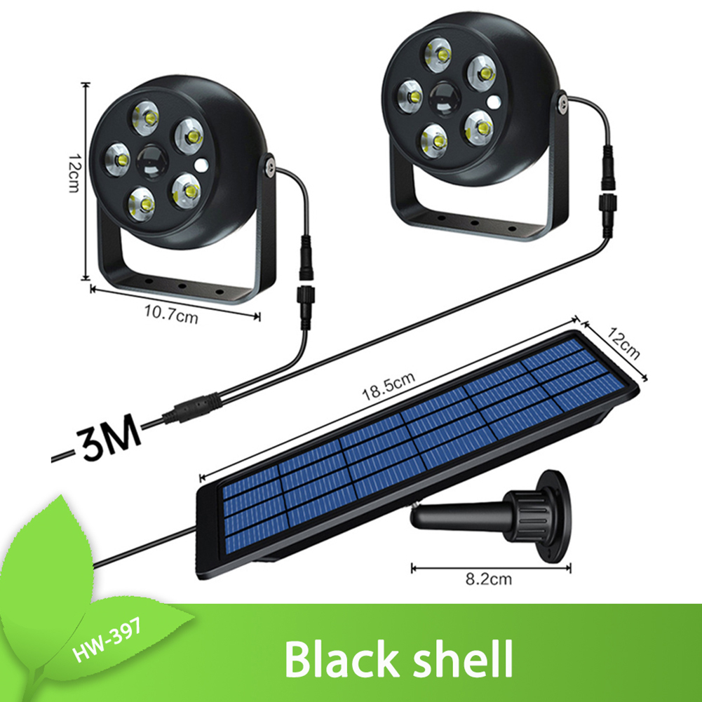 Led Solar Flood Light High-power Outdoor Waterproof Garden Wall Lamp Spotlight