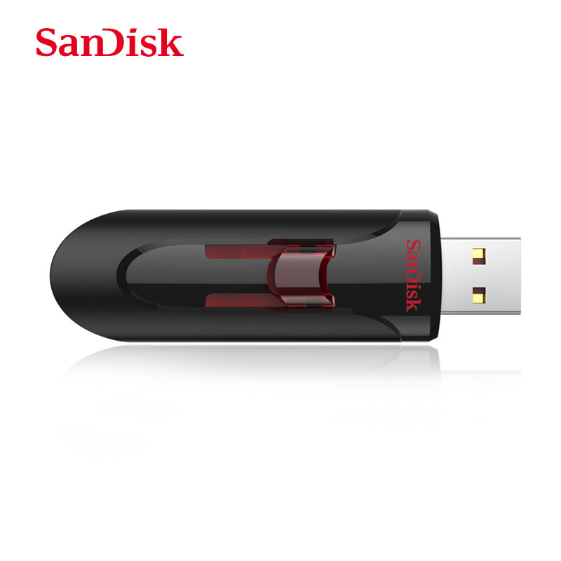 US SanDisk Cruzer Glide CZ600 USB 3.0 Pen Drives 16GB/32GB/64GB/128GB Super Speed Flash Drive Pendrive U Disk black 64GB
