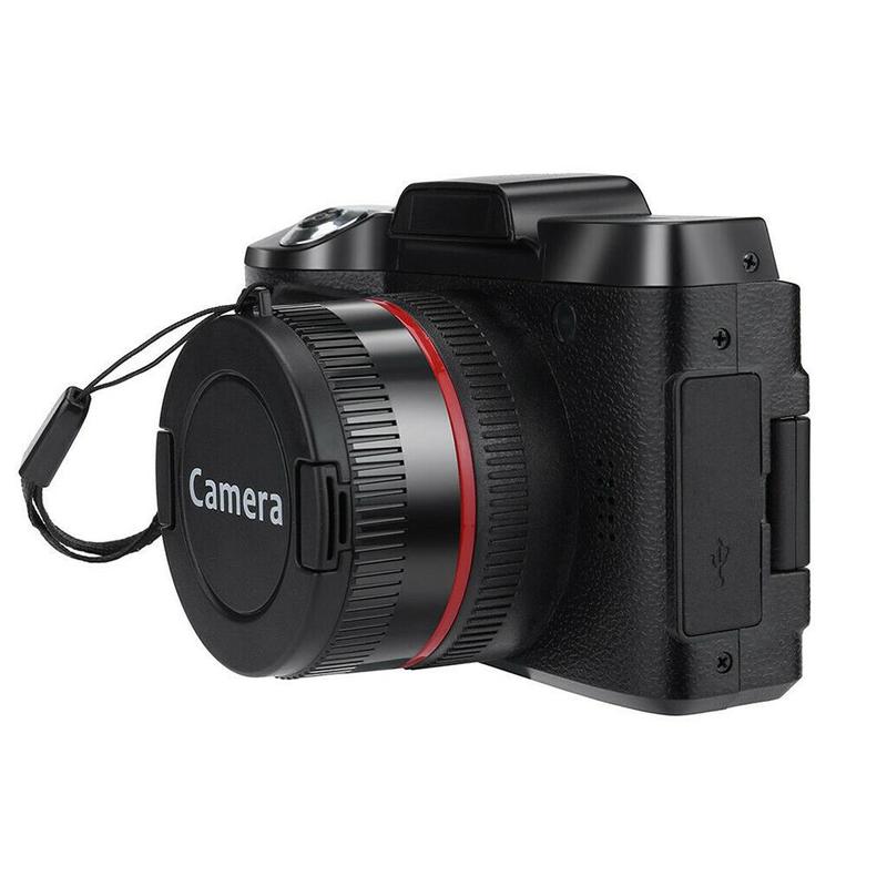 Professional Camera 2.4-Inch Screen 1080p 16x Digital Full HD Zoom Camera Black