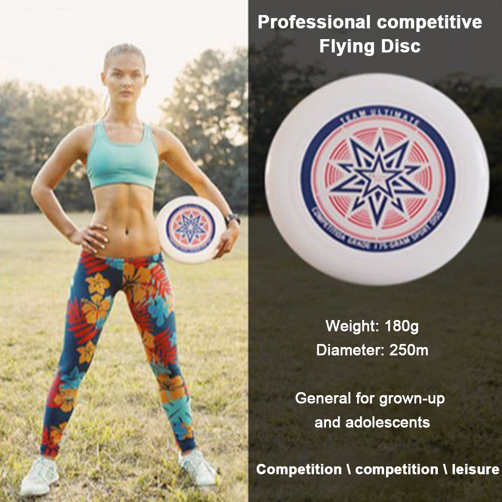 Flying Disc Outdoor Sports Fitness Competition Ultimate Disc for Beach Backyard