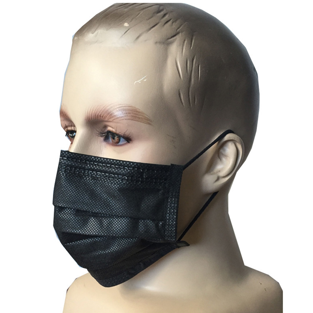 Mouth Mask Disposable Black Cotton Mouth-muffle Non-Woven