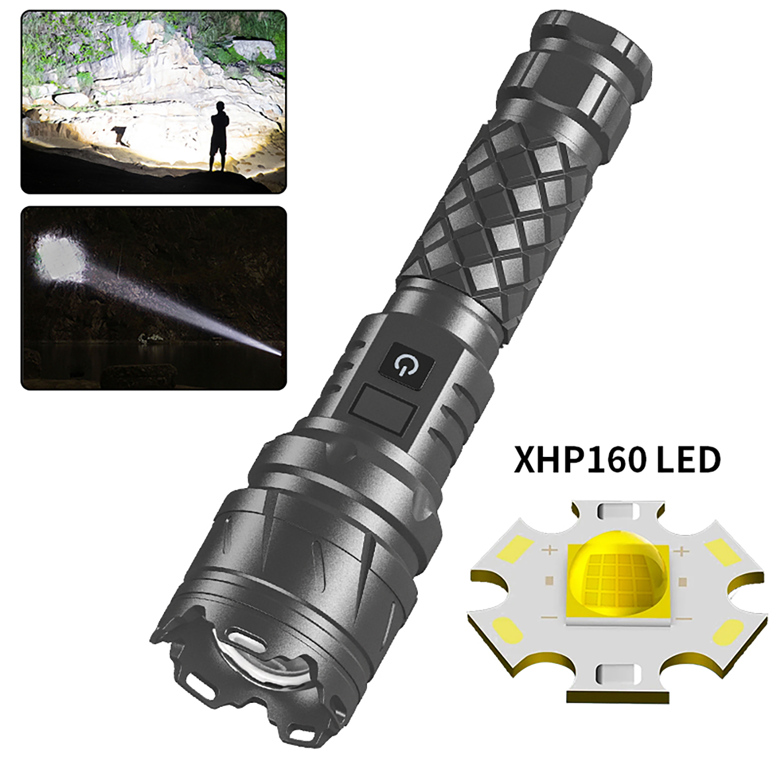 Rechargeable LED Flashlights 5 Modes Super Bright Flashlight