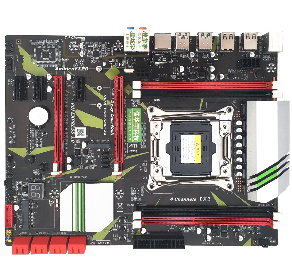 Wholesale X99 Computer Motherboard DDR3 4channel Memory LGA20113pin