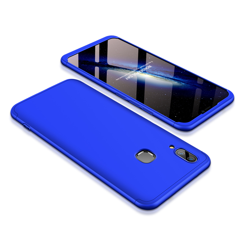 Wholesale For Vivo V9 Y85 Z1 Slim 3 In 1 Hybrid Hard Case Full Body 360 Degree Protection Back Cover Blue From China