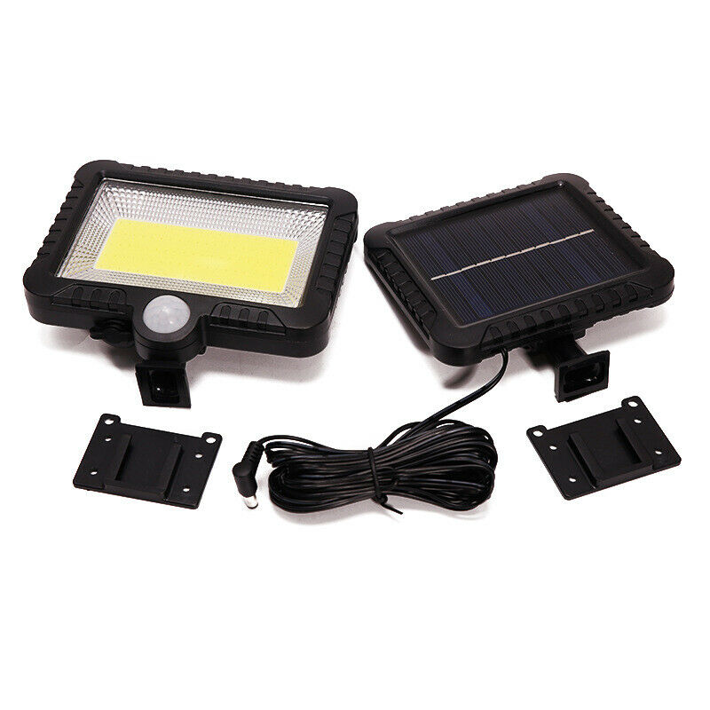 100 LED Solar Power Motion Sensor Outdoor Garden Light Security Flood Lamp Split COB100 lamp walking light (including 5 meters extension cord)