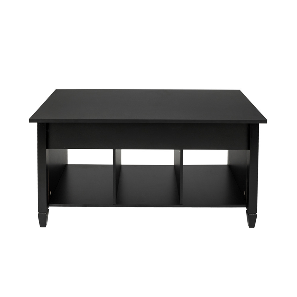 US E1 Board Lift-top  Coffee  Table With Hidden Storage Cabinet Household Furniture Black
