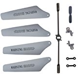 [US Direct] Eastvita Full Set Replacement Parts for Syma S111g ,including Main Blades, Tail Blade, Balance Bar, Spare Main Grips, Connect Buckle