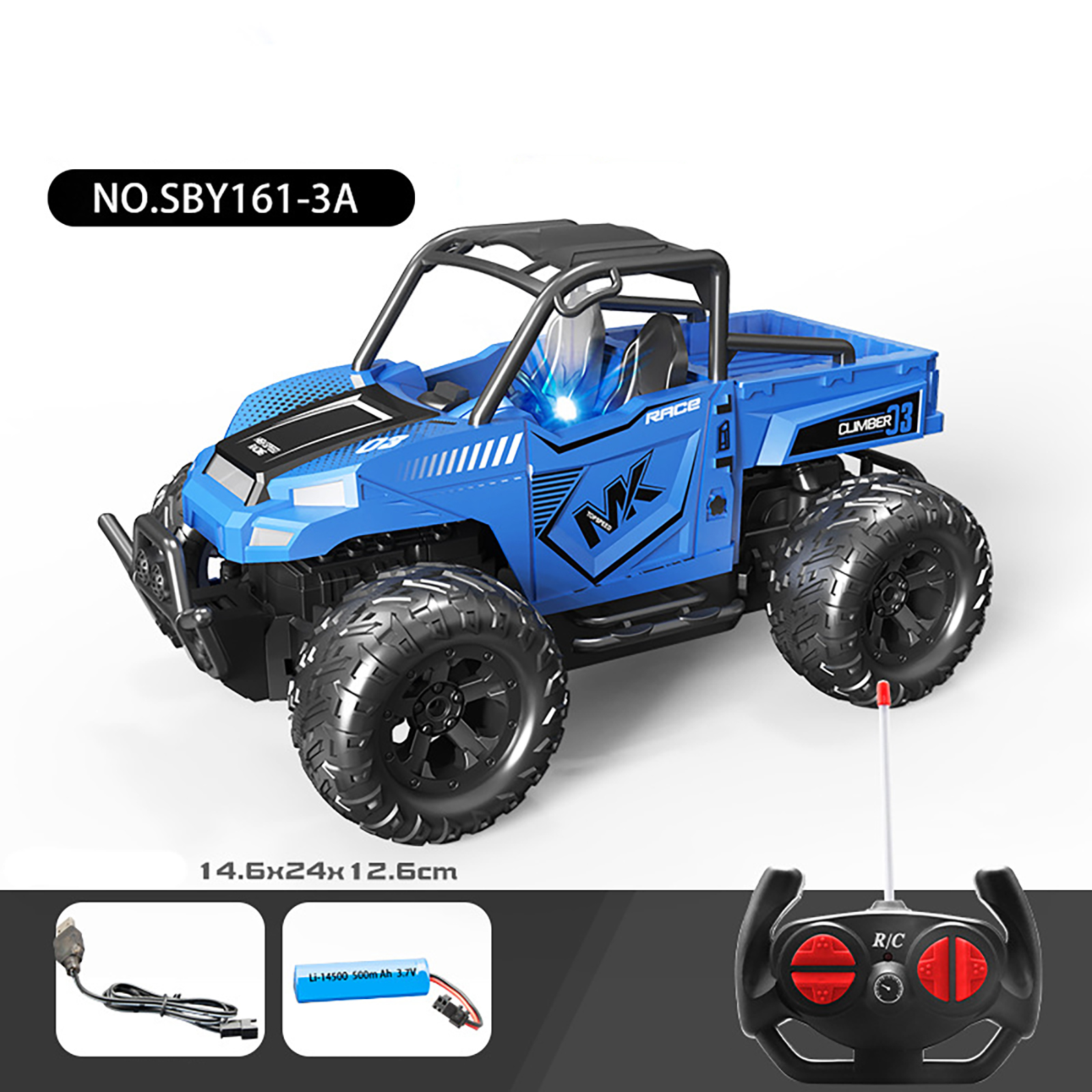 1:16 Scale RC Car 2.4GHz Off-road Vehicle Toys Remote Control Climbing Car Model