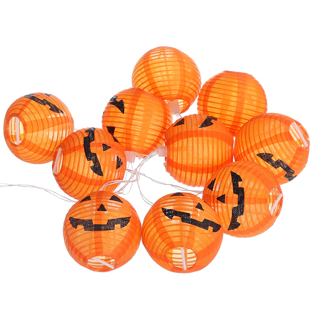 Halloween Pumpkin Lanterns Outdoor Waterproof Led String Lights Garden