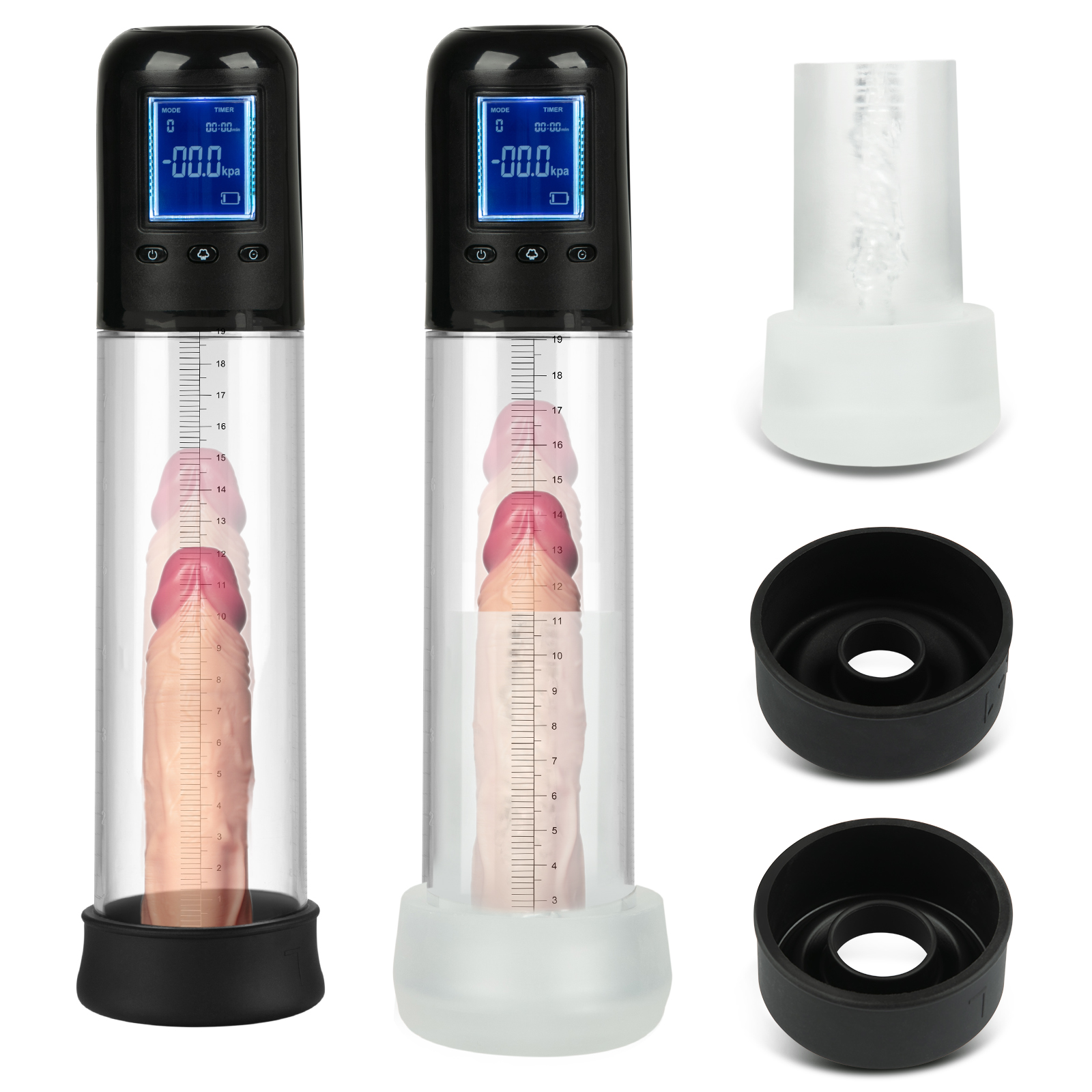 Wholesale US EUPHER Electric Penis Vacuum Pump Penis Enlargement Pump with 6 Suction Penis Massager for Male Masturbation From China