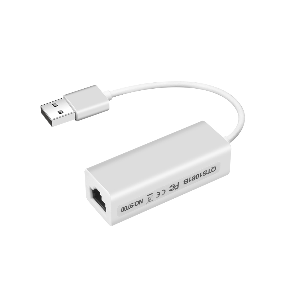 Portable Usb2.0 To Rj45 Network Card 10mbps Usb To Rj45 Ethernet Lan Adapter For Windows Xp 7 8 White