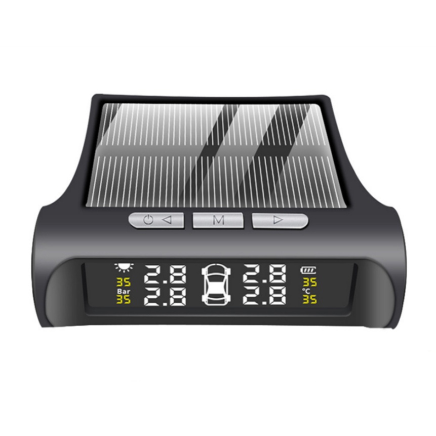 Tire Pressure Monitoring Systems Solar Car Digital Display Wireless Solar Power