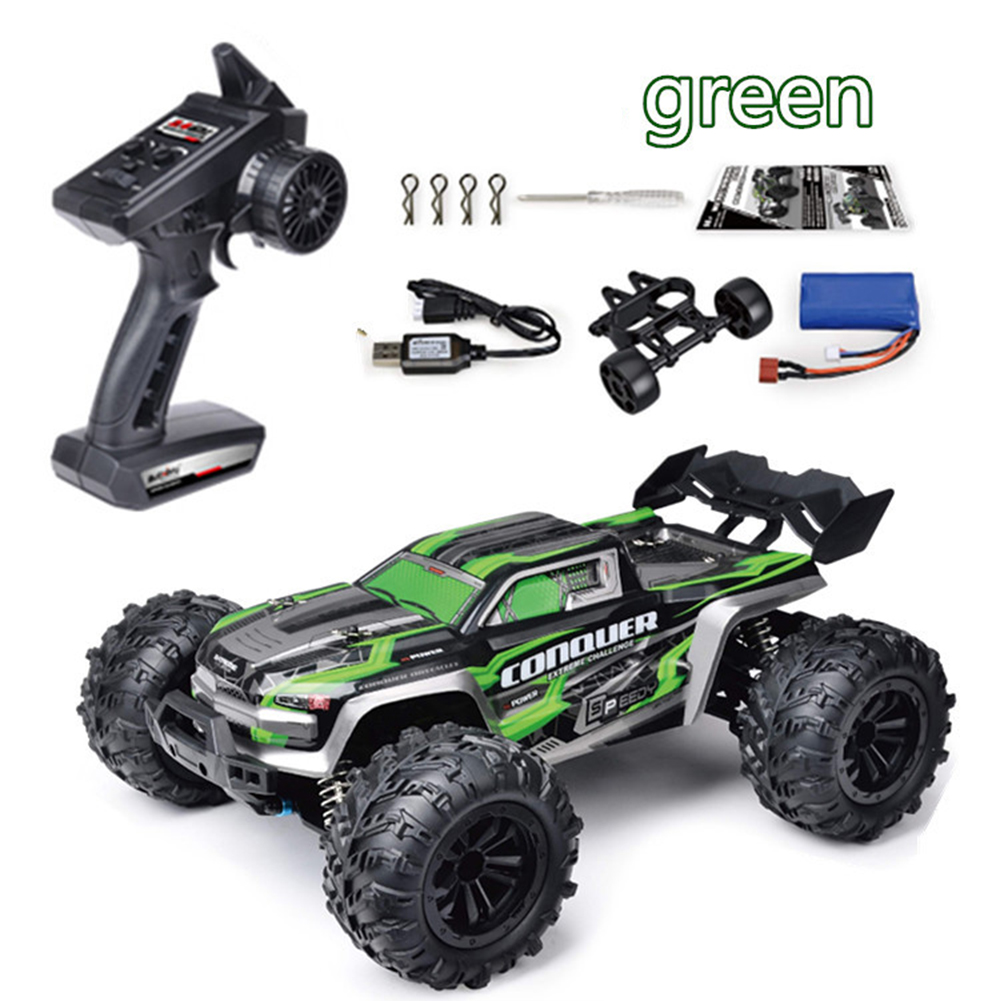 High-speed Remote  Control  Car 4wd 1:16 Led Light Stunt Drift Car Play Toys For Boys Green 102