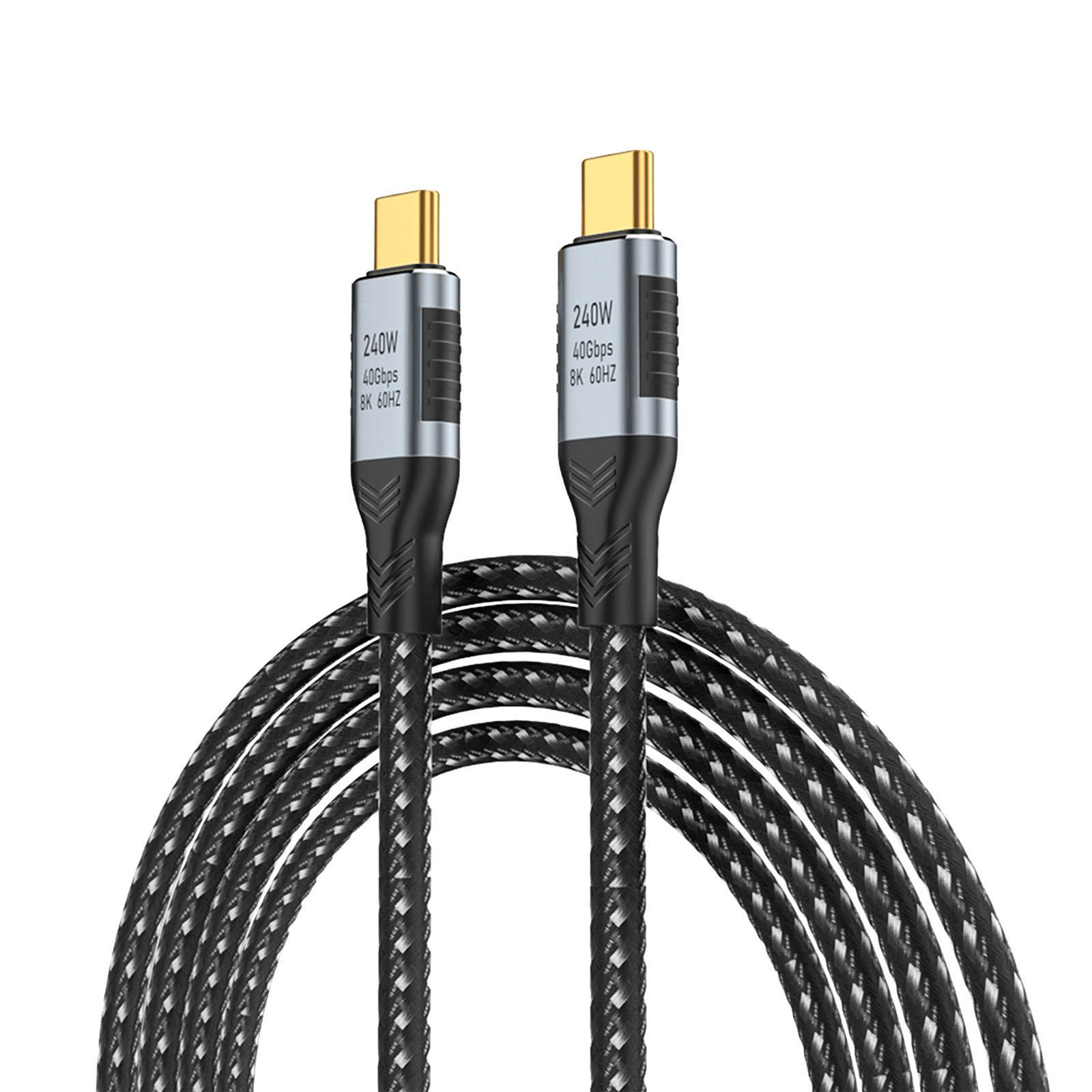 Thunderbolt 4 3 USB-C 4.0 Cable Charger Data 40Gbps PD 240W 8K