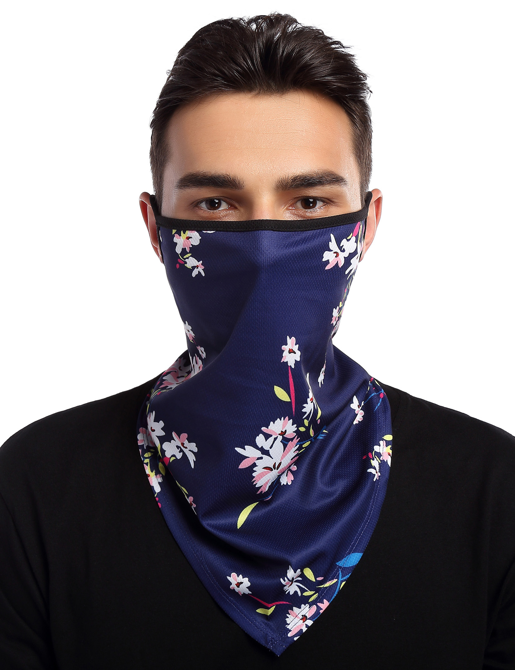 US Ear Hanging Mask Printed Pullover Outdoor Sports Headcover Casual Sunproof Mask Scarf