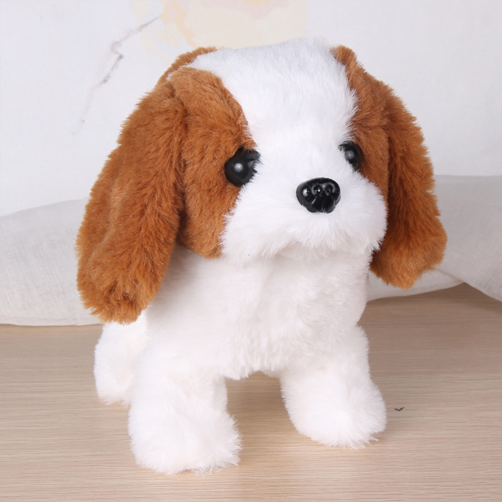 Toys, Interactive Walking Plush Puppy Toy Dog, Realistic Wagging