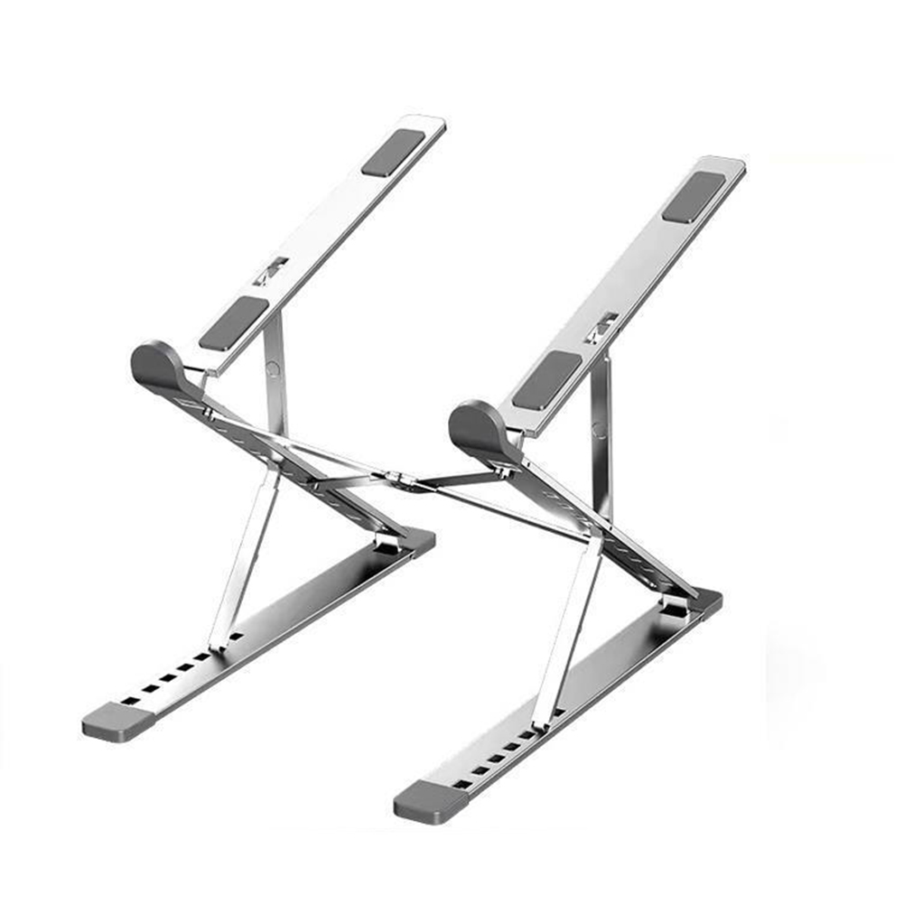 N8 Laptop Stand Ergonomic Laptops Desk Elevator Aluminium Alloy Folding Holder For Notebook Computer Laptop Tablet N8 silver (die-cast paint)