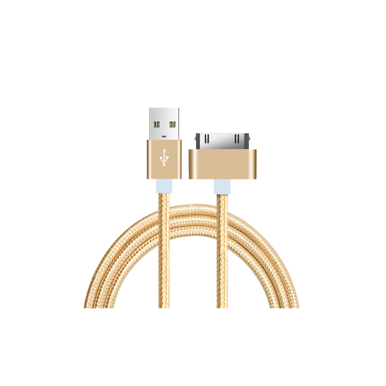 Usb Data Charger  Cable 1m Cable For Iphone 4 4s And Ipad 2 3 gold