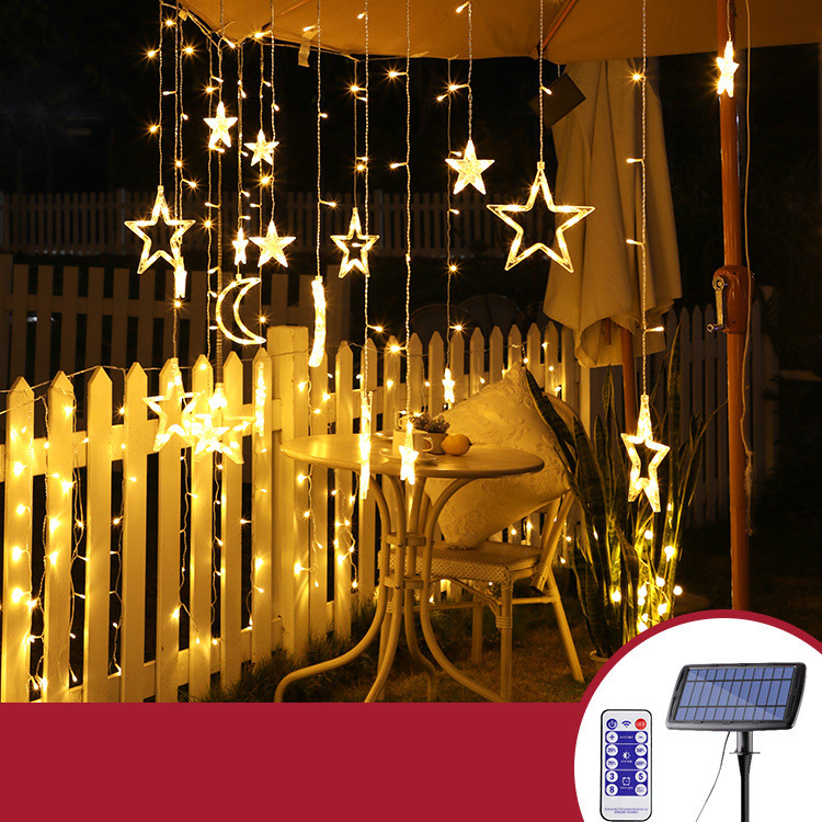 Wholesale Solar LED String Light Curtain Lamp for Outdoor Garden Party