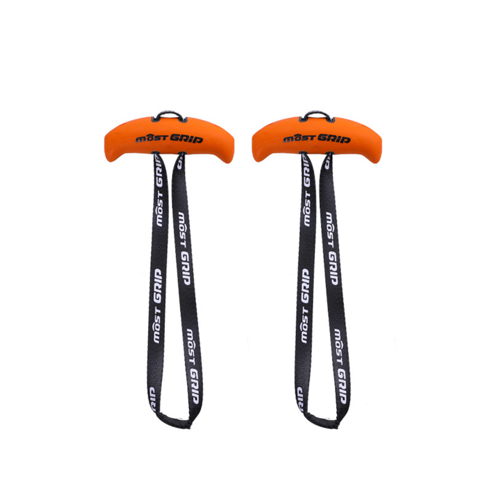 Pull Up Handles Ergonomic Exercise Resistance Band Tranining Grip Handles For Home Gym Pull-up Bars Barbells Orange [horns]