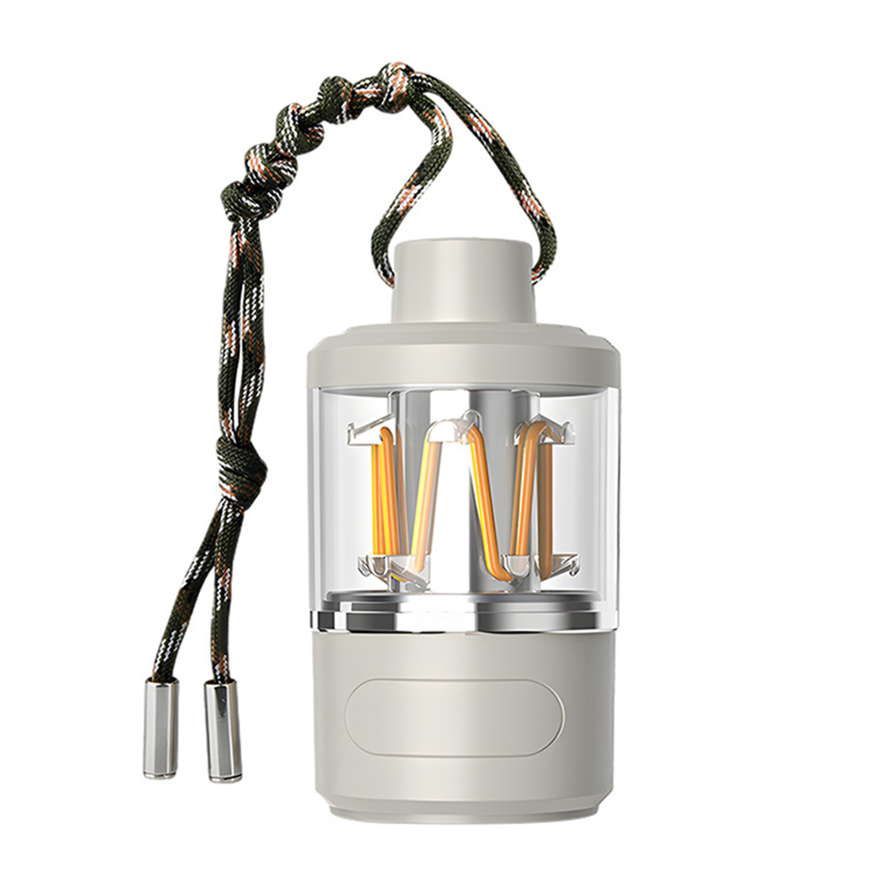 Camping Lantern Rechargeable Portable Camping Light TYPE-C Fast Charging LED Tent Lantern Flashlight For Camping Hiking Fishing Hurricane Emergency White