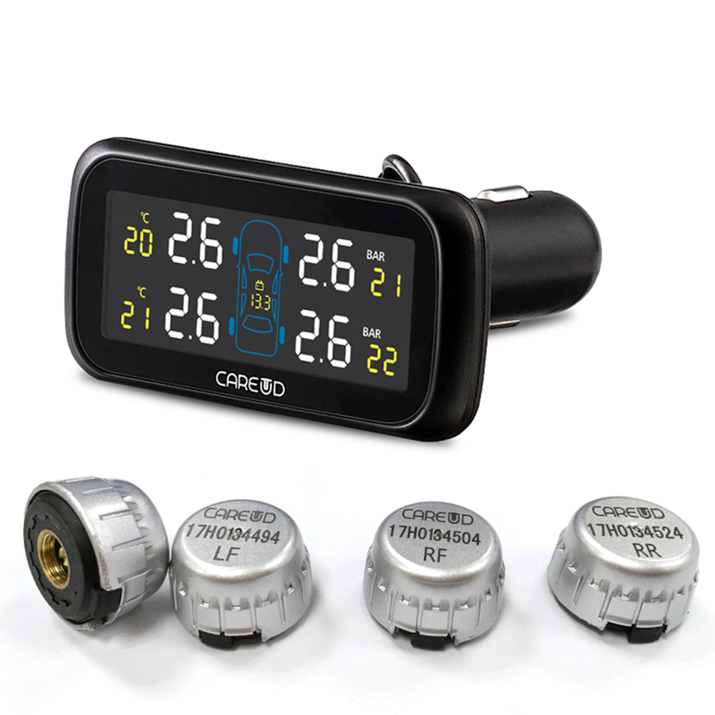 U903Z-WF External Wireless TPMS Car Tire Pressure Monitoring System black