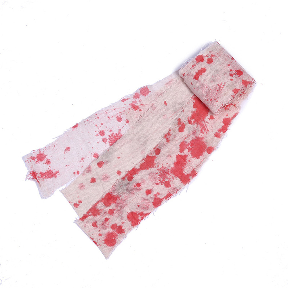 Halloween Creepy Blood Cloth Scary Creepy Cloth With Bloody Printing For Doorways Staircase Windows Walls Halloween Party 3cm*5m