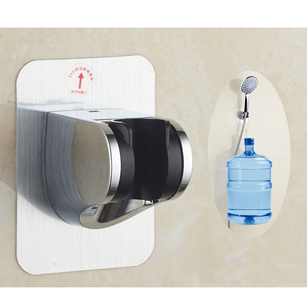 US Wall Mounted Handle Rotatable Adjustable Sprinkler Shower Hose Head Holder Stand Bracket Base  Plating free drilling base