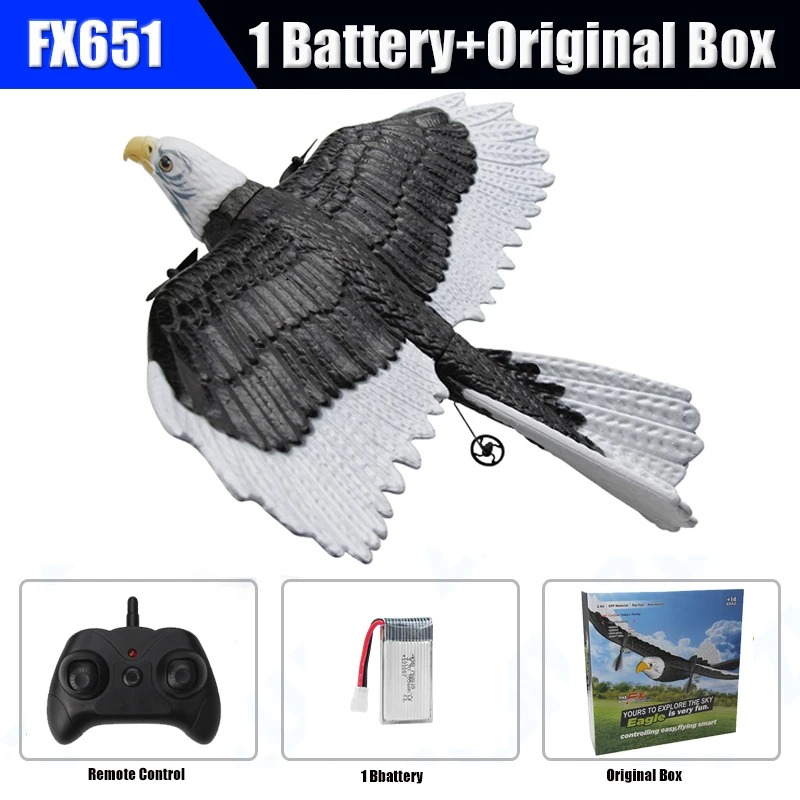 FX651 RC Plane Eagle Airplane 405mm Wing Span EPP Foam RC Glider Model Toys