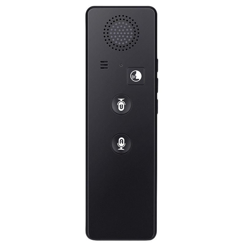 T3 Portable Real-Time Intelligent Voice Translator Interactive Multilingual Bluetooth Voice Text Translator black