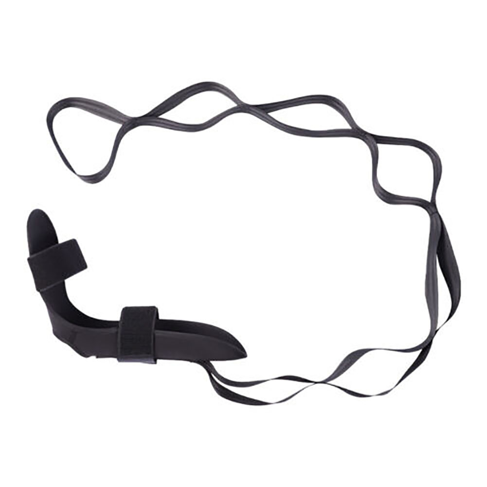 Fitness Yoga Ligament Stretch Belt Breathable Rehabilitation Training Strap Foot Leg Stretch Strap black