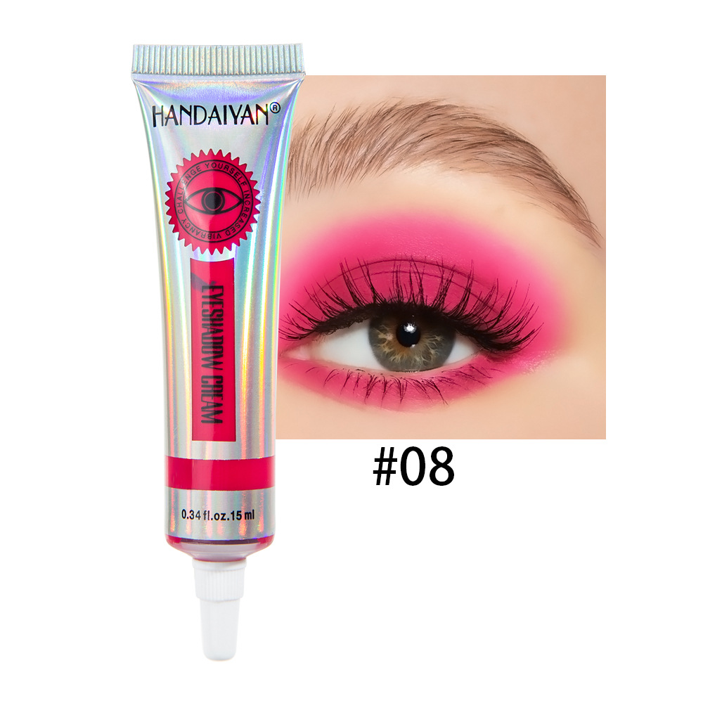Universal 12 Colors Matte Eyeshadow Lasting Eye Shadow Cream for Women 8#