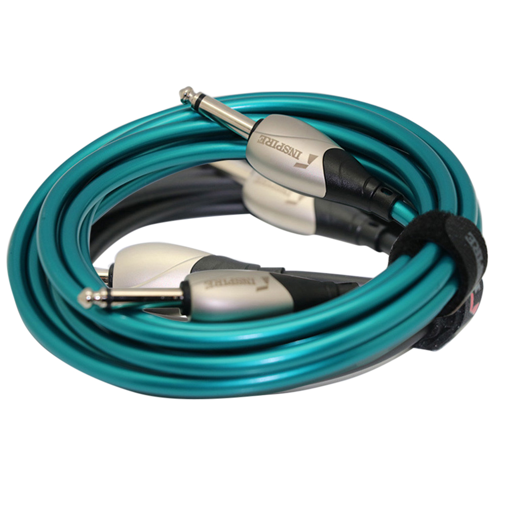 3M Guitar Noise Reduction Cable High Shielding Anti-Howling For Musical Instruments green_Mono 3 meters