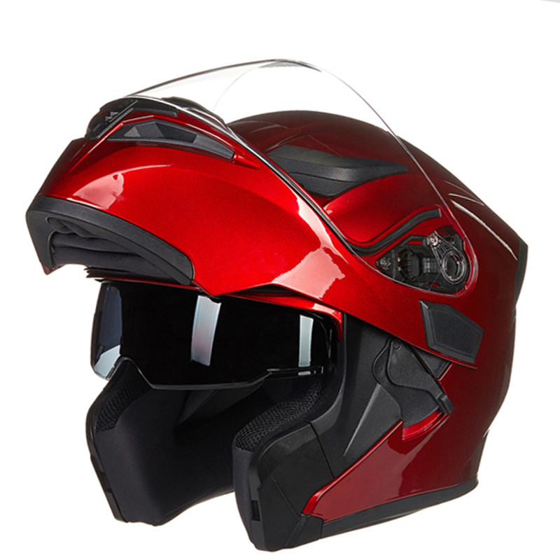 Wholesale Double Lens Motorcycle Helmet Washable Liner Aerodynamic