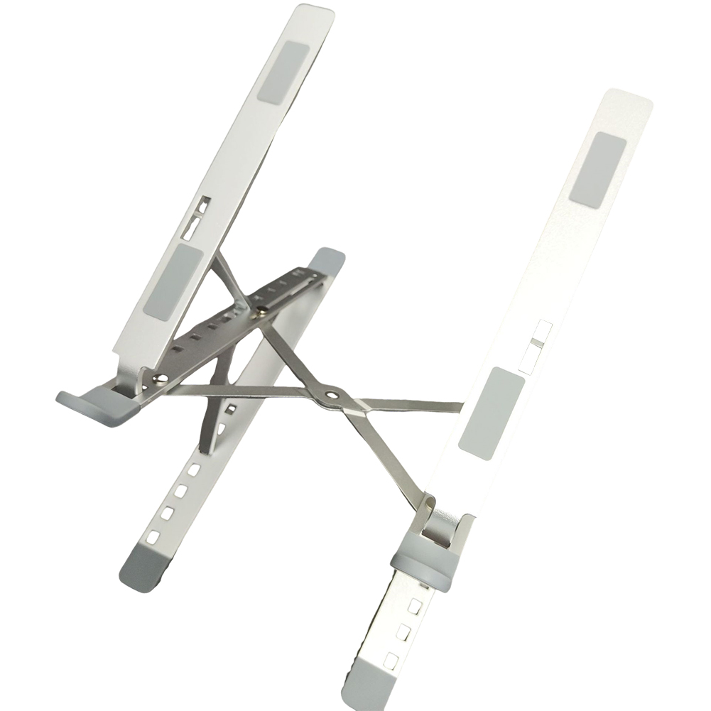 N8 Laptop Stand Ergonomic Laptops Desk Elevator Aluminium Alloy Folding Holder For Notebook Computer Laptop Tablet N8 silver (oxidized)