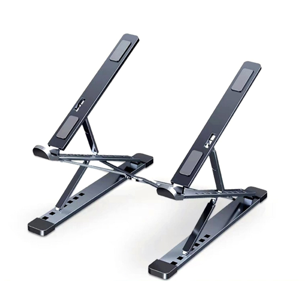 N8 Laptop Stand Ergonomic Laptops Desk Elevator Aluminium Alloy Folding Holder For Notebook Computer Laptop Tablet N8 gray (die-cast paint)