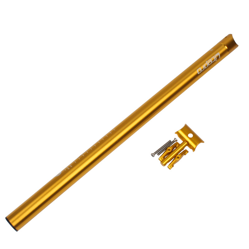 Folding Bike Seat Post 31.8*580mm Aluminum alloy Super Light CNC Seat-Tube Bicycle Parts Golden