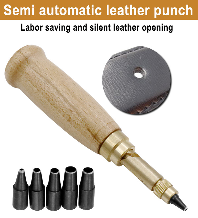 1 Set Leather Screw Hole Punch Bookbinding Tool Kit