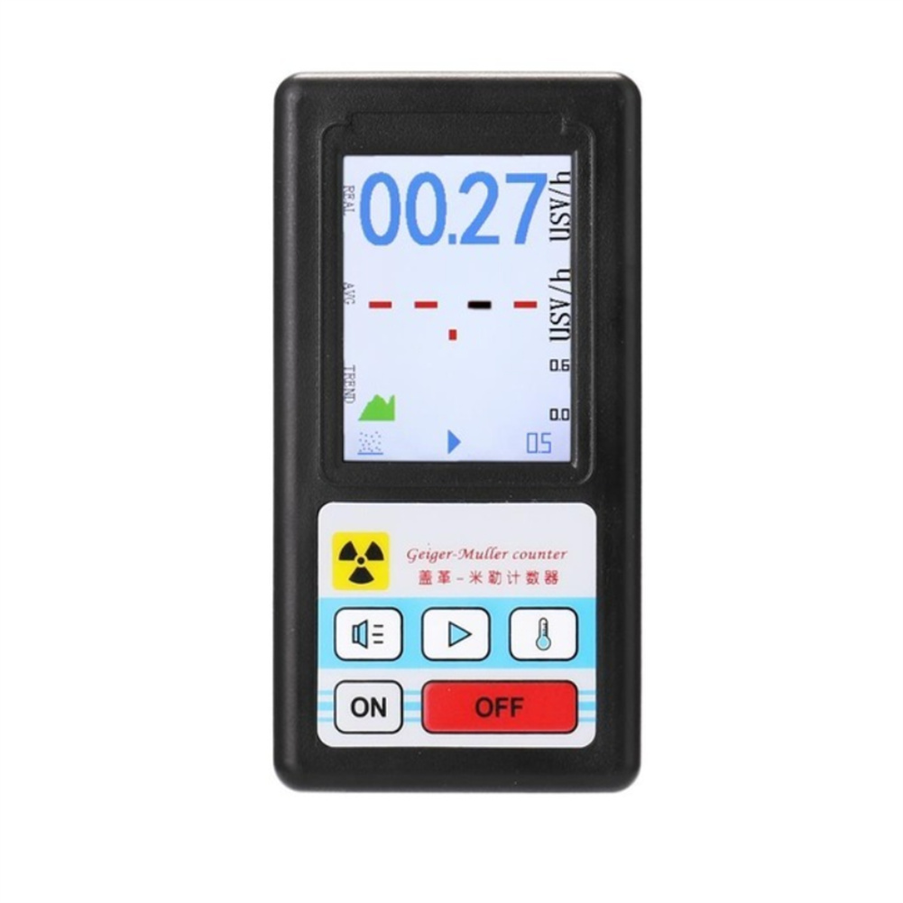 BR-6 Geiger Counter Nuclear Radiation Detector Personal Dosimeter X-ray Beta Gamma Detector Lcd Radioactivity Tester Black