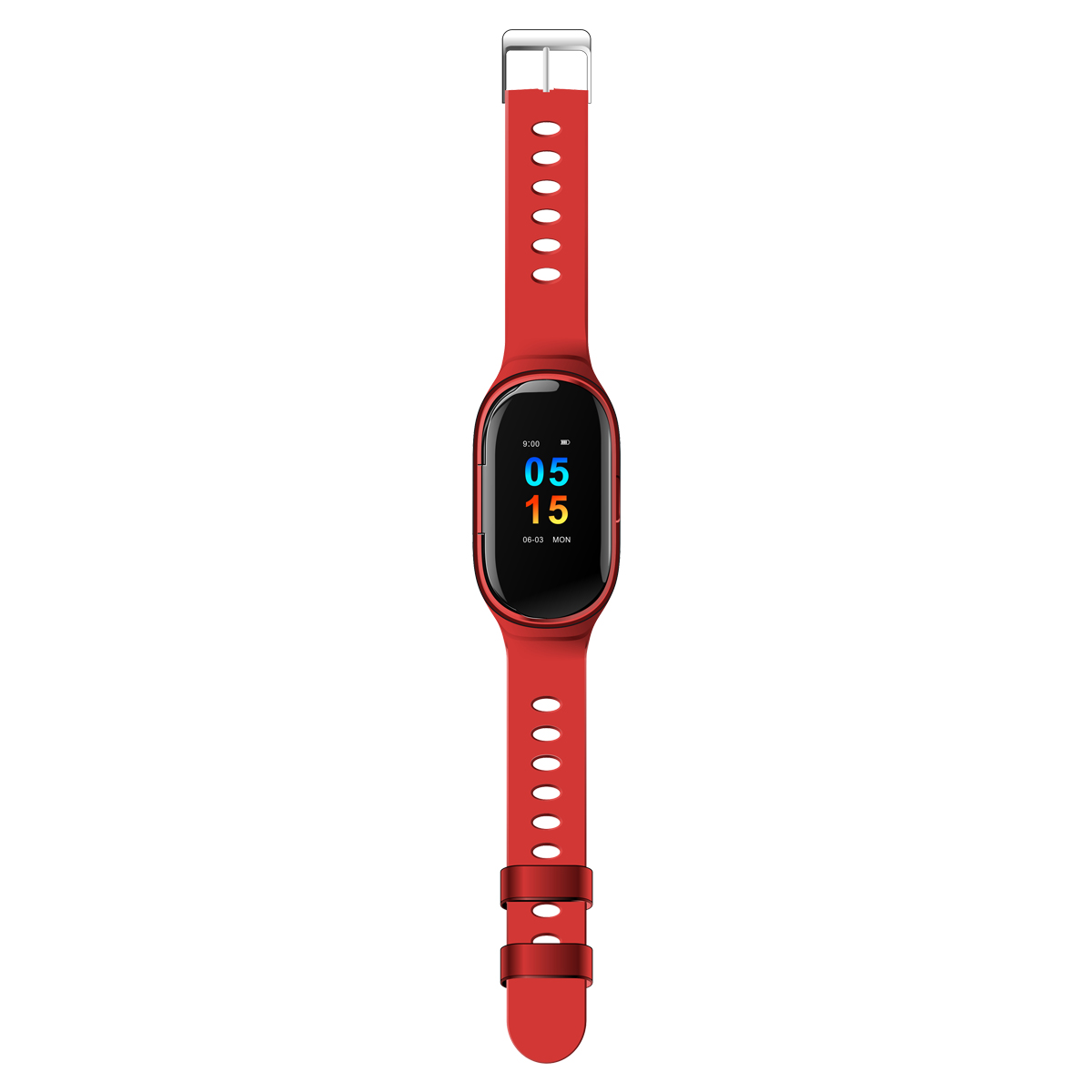 Original LEMFO M1 Wireless Bluetooth Earphone Sport Watch Wristband red
