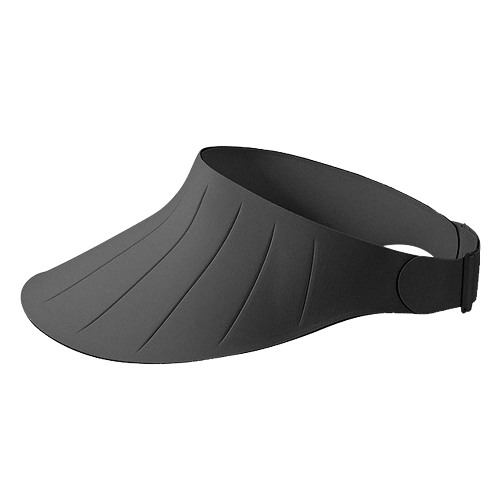 Xmz265 Women Summer Sun Hat Breathable Adjustable Anti-ultraviolet Wide Brim Sunscreen Cap Empty Top Visors XMZ265; dark gray adjustable