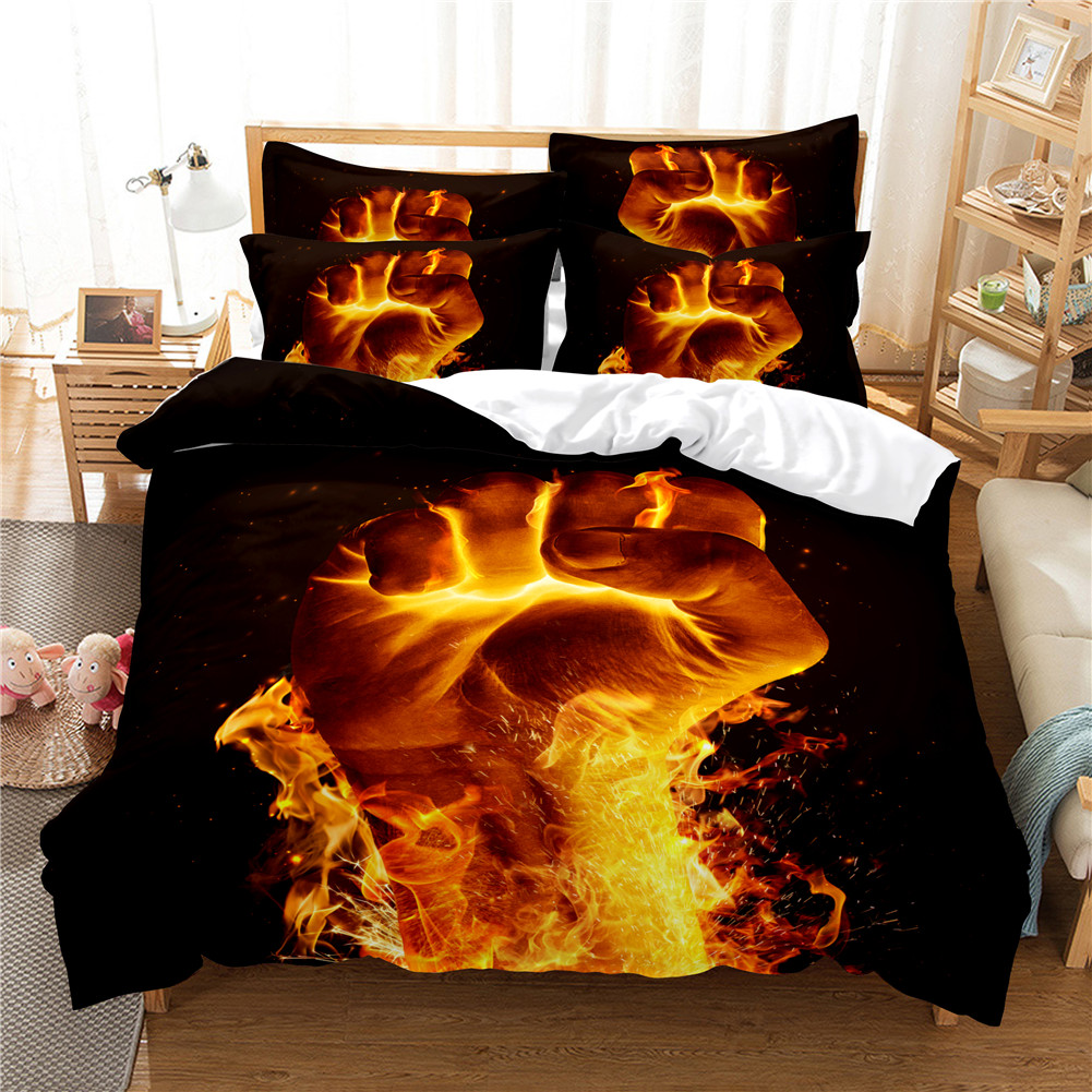 2Pcs/3Pcs Quilt Cover +Pillowcase 3D Digital Printing Dream Series Bedding Set Twin