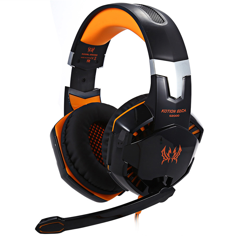orange ps4 headset