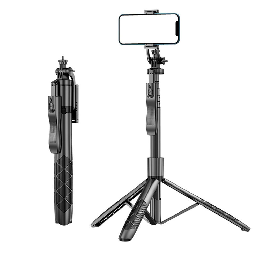 L16 1530mm Wireless Selfie Stick Tripod Foldable Monopod Black