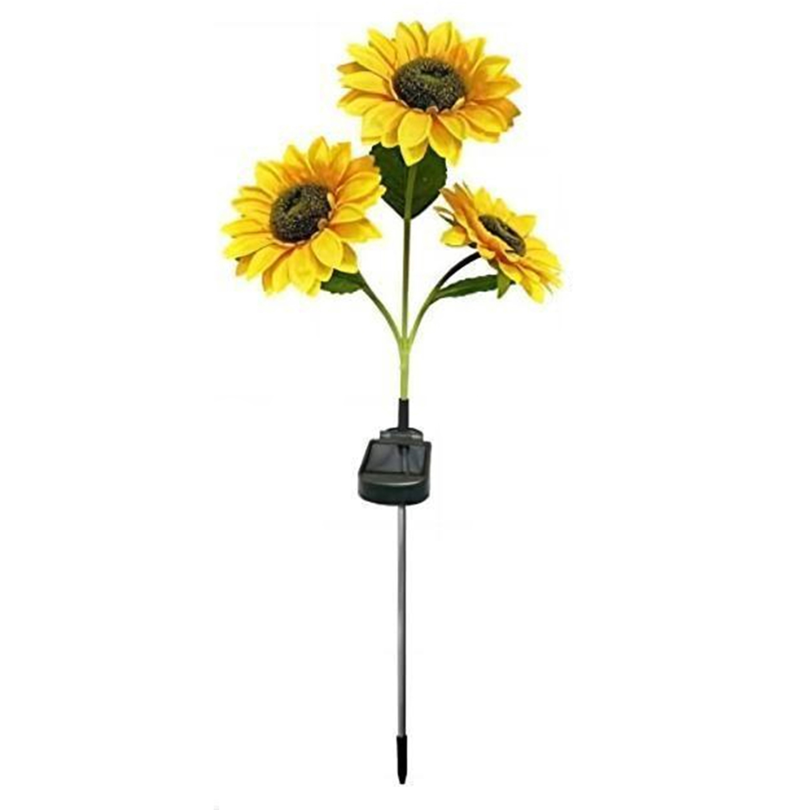 Led Solar Sunflower Lights Ip65 Waterproof Outdoor Landscape Lamp For Courtyard/villa/garden Decor three heads