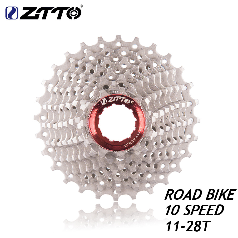ZTTO 10s Cassette 11-28 T Freewheel Bicycle Parts 10s Flywheel for Road Bike 10s 11-28t